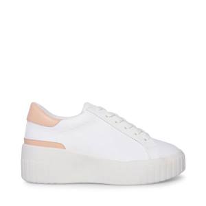 Steve Madden Calder Sand Joggesko Dame Hvite Brune | SM-351OH