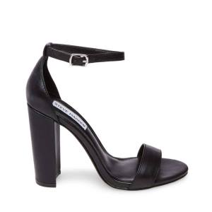 Steve Madden Carrson Lær Heel Høye Hæler Dame Svarte | SM-528MF