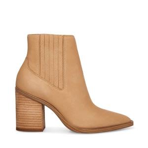 Steve Madden Catreena Tan Nubuck Ankelstøvletter Dame Brune | SM-679RN