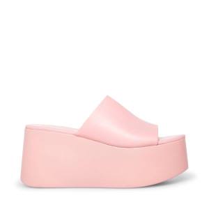 Steve Madden Christa Lær Sandaler Dame Rosa | SM-465RB