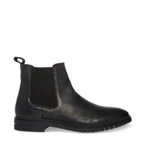 Steve Madden Crawford Lær Støvler Herre Svarte | SM-591TW