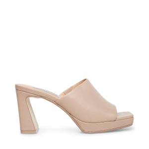 Steve Madden Dedicate Taupe Lær Heel Høye Hæler Dame Grå Brune | SM-408YP