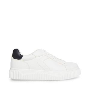 Steve Madden Dillyn Joggesko Dame Hvite Svarte | SM-267GX