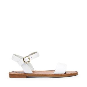 Steve Madden Donddi Lær Sandaler Dame Hvite | SM-721BS