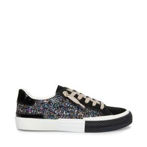 Steve Madden Embark Glitter Joggesko Dame Svarte | SM-425UA