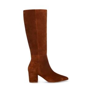 Steve Madden Forrest Semsket Skinn Støvler Dame Brune | SM-905GH