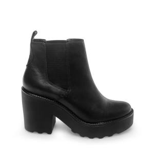 Steve Madden Gretta Lær Ankelstøvletter Dame Svarte | SM-834SB