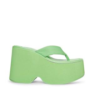 Steve Madden Gwen Sandaler Dame Grønn | SM-087TS