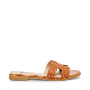 Steve Madden Hadyn Cognac Sandaler Dame Brune Multicolor | SM-489BM