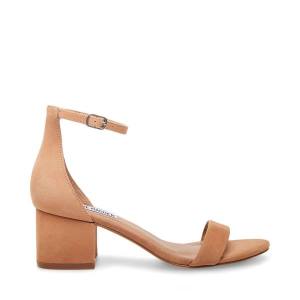 Steve Madden Irenee Tan Nubuck Heel Høye Hæler Dame Brune | SM-160IY