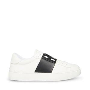 Steve Madden Keaton Joggesko Dame Hvite Svarte | SM-251CN