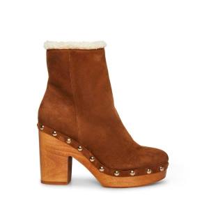 Steve Madden Kent Chestnut Semsket Skinn Ankelstøvletter Dame Brune | SM-870XL