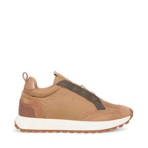 Steve Madden Keyan Taupe Joggesko Dame Grå Brune Multicolor | SM-247KE