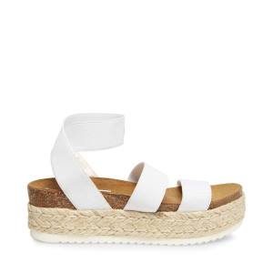 Steve Madden Kimmie Sandaler Dame Hvite | SM-950AJ