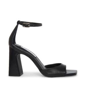 Steve Madden Margot Lær Heel Høye Hæler Dame Svarte | SM-563VR