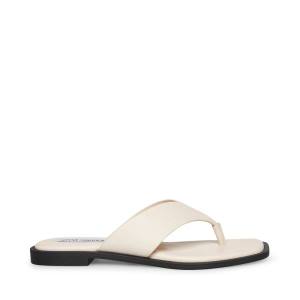 Steve Madden Norie Bone Lær Sandaler Dame Beige | SM-958WA