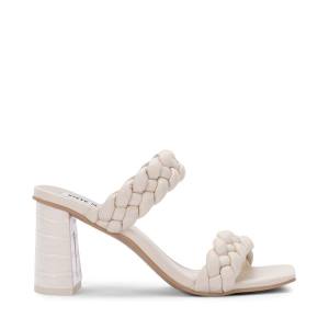 Steve Madden Paxton Ivory Heel Høye Hæler Dame Hvite | SM-923ER