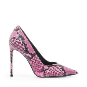 Steve Madden Princess Snake Heel Høye Hæler Dame Rosa Slangeprint | SM-291US