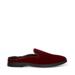 Steve Madden Questt Burgundy Velvet Joggesko Herre Burgunder | SM-346DV