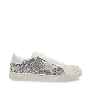 Steve Madden Rubie Glitter Joggesko Dame Sølv | SM-523OI