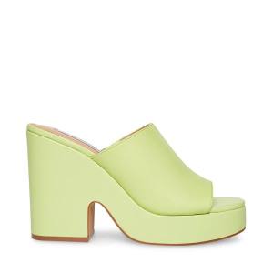 Steve Madden Sally Lime Heel Høye Hæler Dame Lyse Grønn | SM-467FO