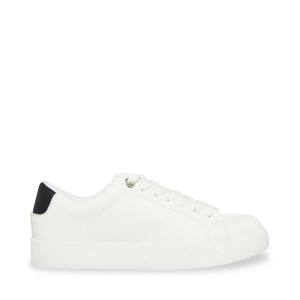 Steve Madden Scout Joggesko Dame Hvite Svarte | SM-410JX