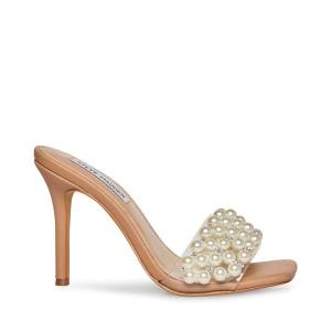 Steve Madden Sift Natural Heel Høye Hæler Dame Beige | SM-241WT