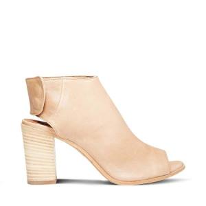 Steve Madden Slater Natural Lær Heel Høye Hæler Dame Beige | SM-587EB