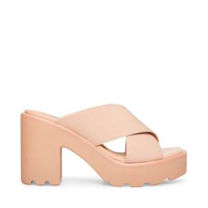 Steve Madden Smash Nude Sandaler Dame Beige | SM-127NK