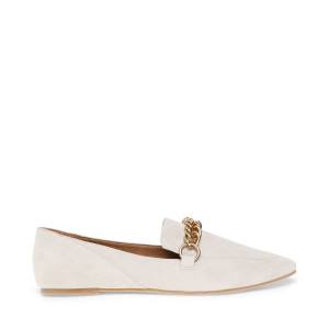 Steve Madden Soprano Bone Semsket Skinn Flate Sko Dame Beige | SM-764XW