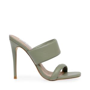 Steve Madden Swan Heel Høye Hæler Dame Grønn | SM-796VA