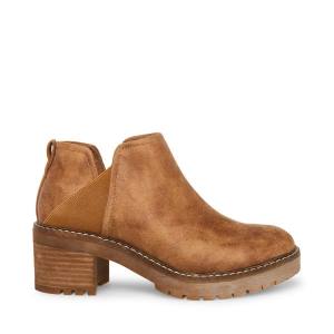 Steve Madden Tamarra Cognac Ankelstøvletter Dame Brune Multicolor | SM-283CI