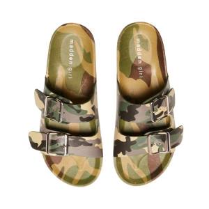 Steve Madden Teddy-t Sandaler Dame Camouflage | SM-895WB