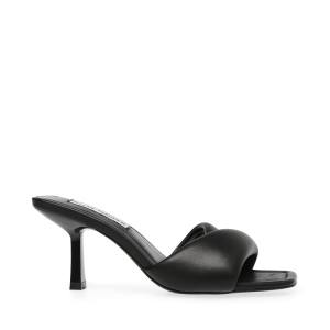 Steve Madden Thai Lær Heel Høye Hæler Dame Svarte | SM-539RZ