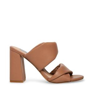 Steve Madden Trisha Mocha Heel Høye Hæler Dame Beige | SM-180AX