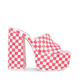 Steve Madden Trixie Heel Høye Hæler Dame Rosa Hvite | SM-637BC