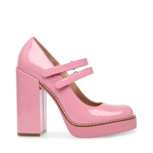 Steve Madden Twice Patent Heel Høye Hæler Dame Rosa | SM-385MF