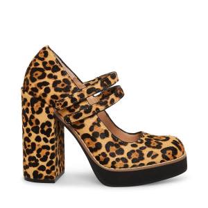 Steve Madden Twice-p Leopard Heel Høye Hæler Dame Leopard | SM-748NH