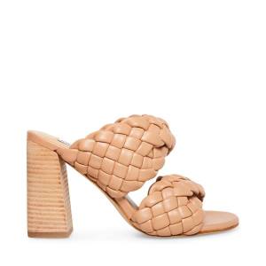 Steve Madden Twisted Tan Heel Høye Hæler Dame Brune | SM-062KM