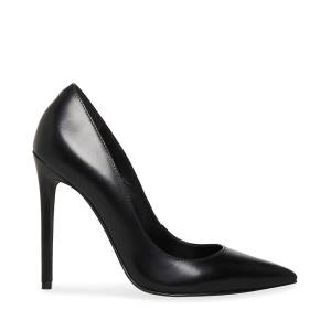 Steve Madden Valentina Lær Heel Høye Hæler Dame Svarte | SM-615EW