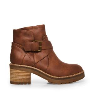 Steve Madden Vanessah Cognac Ankelstøvletter Dame Brune | SM-217BJ