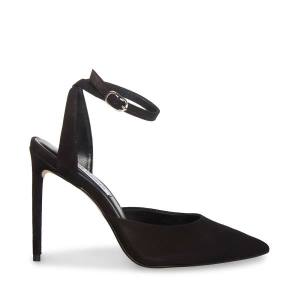 Steve Madden Vase Nubuck Heel Høye Hæler Dame Svarte | SM-319XN