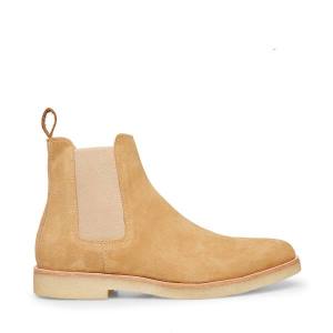 Steve Madden Wilshire Tan Semsket Skinn Støvler Herre Brune | SM-254CO